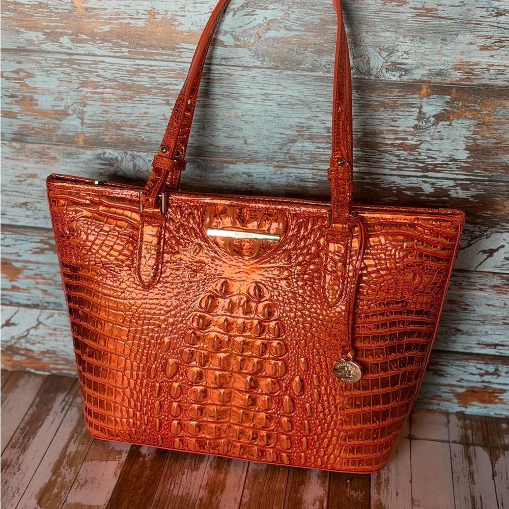 NWT Brahmin ORANGE POTION Medium Asher - Hard to find PRICE FIRM - Picture 3 of 16